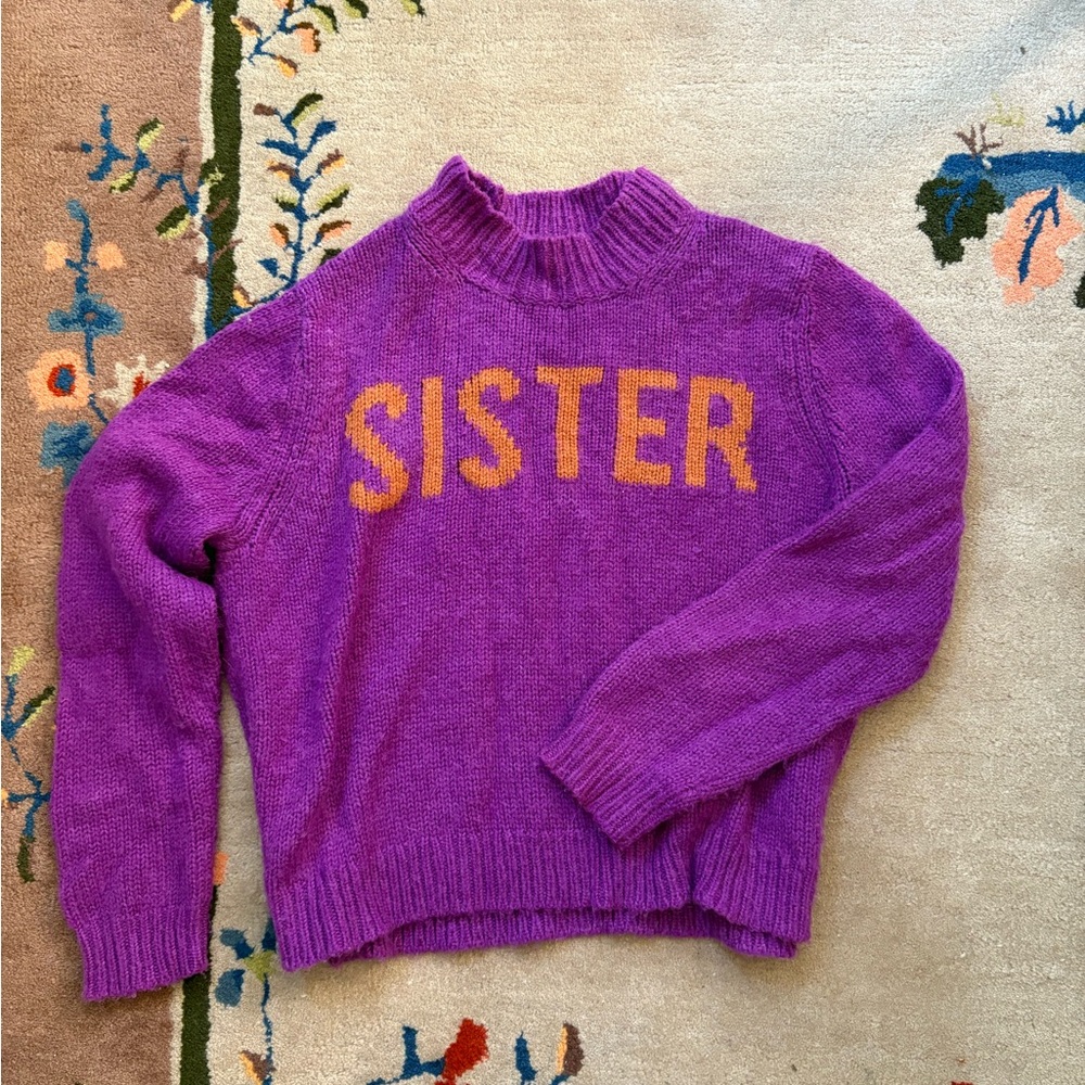 Chinti and Parker Purple Wool Alpaca Sweater